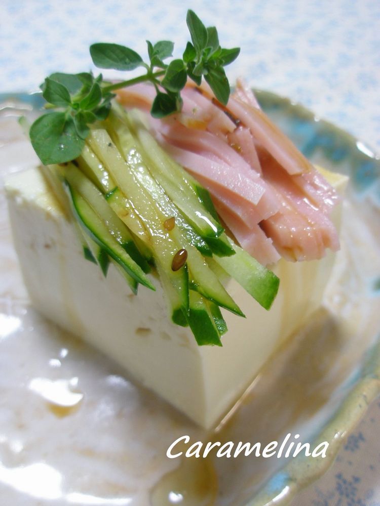サラダ風のせのせ豆腐の画像