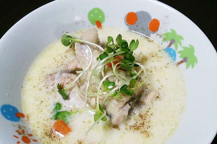 生姜と手羽元のぽかぽか豆乳スープ レシピ 作り方 By ちむらさん クックパッド 簡単おいしいみんなのレシピが371万品