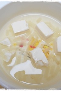 離乳食後期　豆腐ともやしのお味噌汁