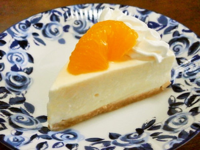 みかんのお酢DEレアチーズケーキの写真