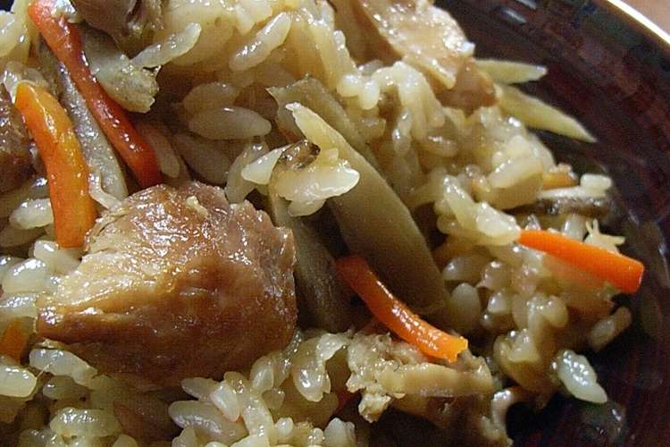 圧力鍋で柔らか鶏肉の炊き込みご飯 レシピ 作り方 By にゃごにゃご ん クックパッド 簡単おいしいみんなのレシピが354万品