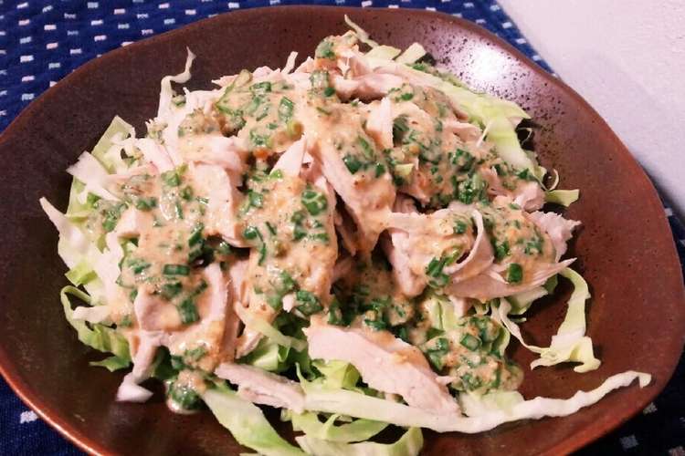 鶏むね肉 温キャベツ 味噌マヨサラダ レシピ 作り方 By 7歳 5歳 2歳 クックパッド 簡単おいしいみんなのレシピが357万品