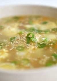 大豆の玉子スープ