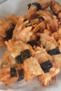 にんじんの海苔帯天ぷら