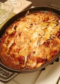 豆腐の肉味噌チーズ焼き
