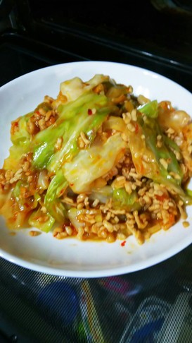 ランチや晩御飯に❗麻婆キャベツ