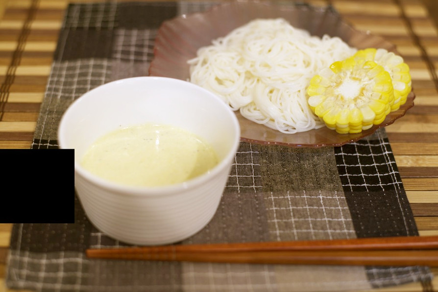 豆乳つけ麺☆洋風ポタージュ風の画像