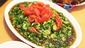 夏のあんかけ豆腐☆トマト入り