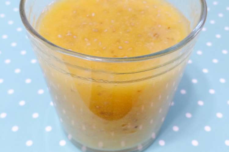 チアシード入り桃マンゴースムージー レシピ 作り方 By すとろふぃー クックパッド
