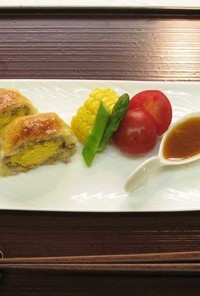 【たまニコ】オリーブと香草風味ミートパイ