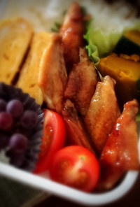 お弁当に〜鶏手羽中の照り焼き柚子胡椒風味