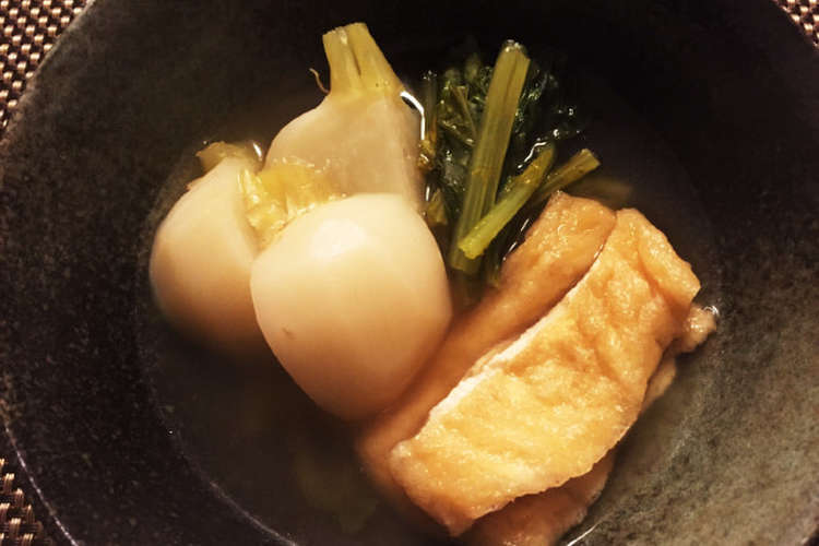 超簡単 ほっこり優しい小蕪と油揚げの煮物 レシピ 作り方 By Eri Mama クックパッド 簡単おいしいみんなのレシピが376万品