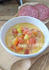 新鮮トマトの野菜スープ【カナダ料理】