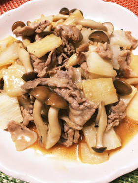 簡単5分☆長いも豚肉しめじの旨味炒め