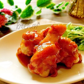 ✿ピリ辛♡手羽元のポン酢照り焼き✿