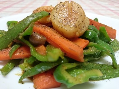 野菜のカレー炒めの写真