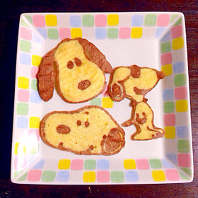 レンジで簡単お絵かきパンケーキアート