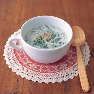 ほうれん草の豆乳スープ