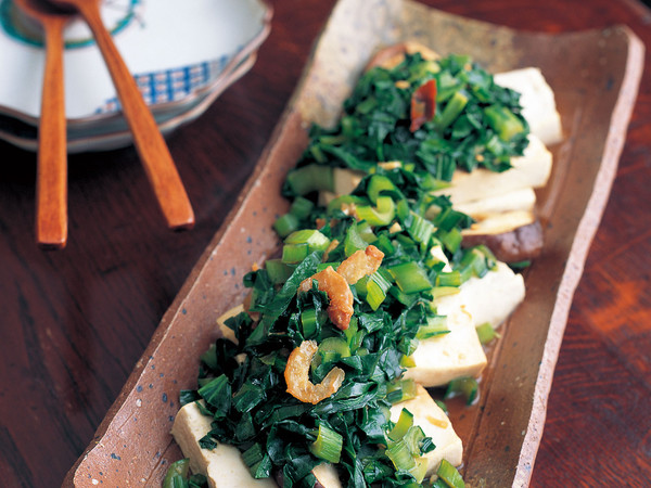 小松菜と木綿豆腐のさっと炒め煮