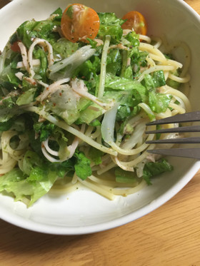 サニーレタス大量消費!冷製パスタ