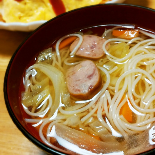 余った素麺と野菜で コンソメスープ レシピ 作り方 By ゆんやともも クックパッド 簡単おいしいみんなのレシピが360万品
