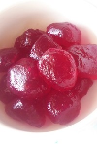 赤紫蘇（しそ）ジュースのわらび餅
