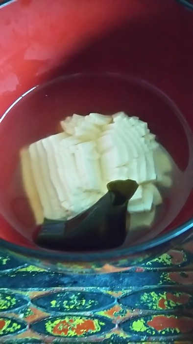 簡単！　豆腐のすまし汁♡の写真
