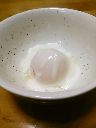 炊飯器で温泉卵の写真