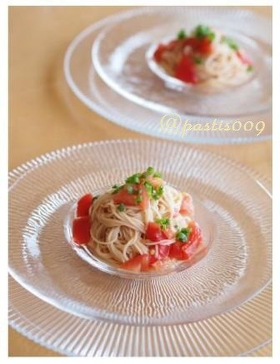 簡単♪冷製トマトそうめん@カッペリーニ風の写真