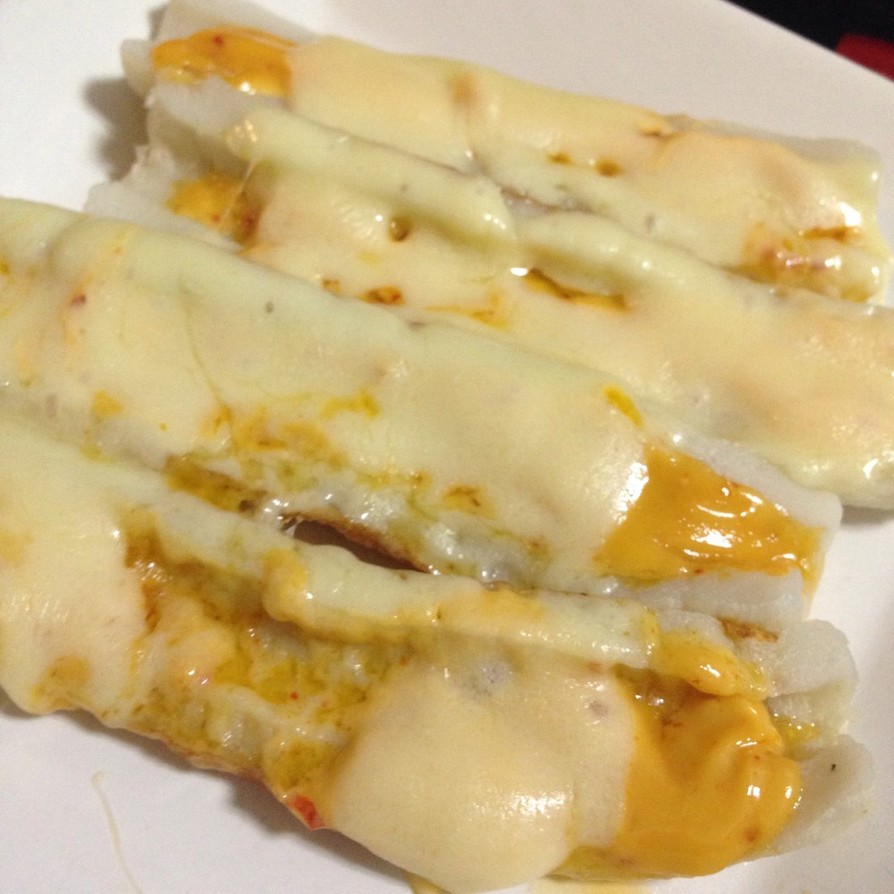 【キムマヨ】ちくわのキムマヨチーズ焼きの画像