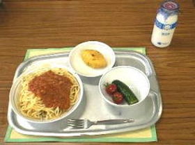 なつかしの給食!ソフト麺ミートソース