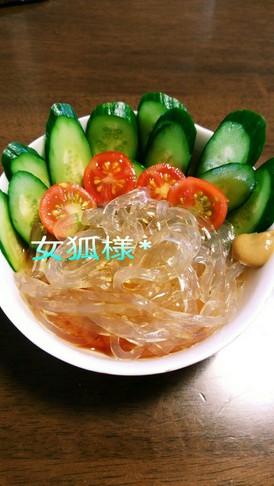 夏の過食に♪ところてんサラダ