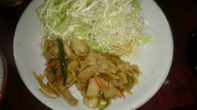 野菜でかさまし生姜焼き