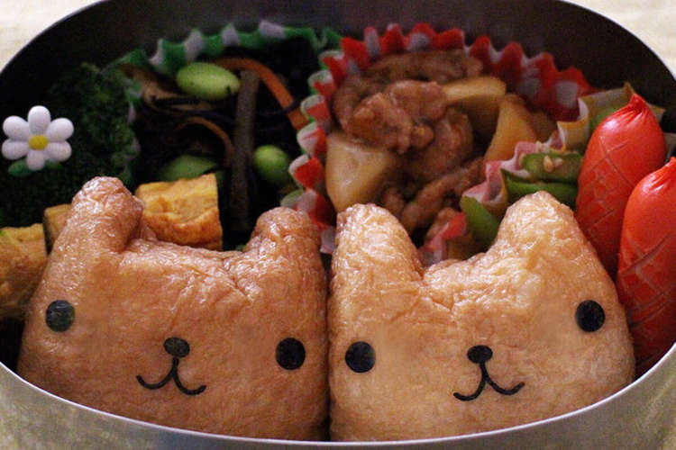 お稲荷さんで簡単 カピバラさんキャラ弁 レシピ 作り方 By みやきっちん クックパッド 簡単おいしいみんなのレシピが361万品
