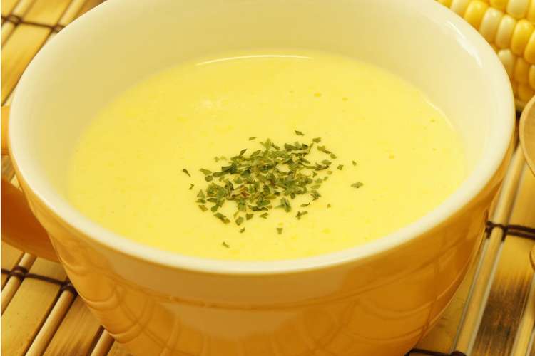 とうもろこしのスープ ミキサーなし夏野菜 レシピ 作り方 By ワタリ クックパッド