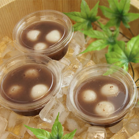 あずき缶で簡単冷やしぜんざい【天狗缶詰】