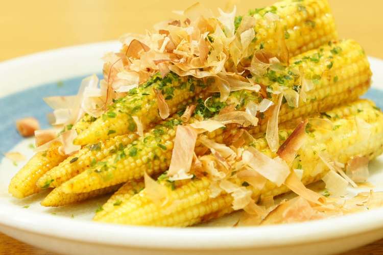ベビーコーンのお好み焼き風 簡単おつまみ レシピ 作り方 By ワタリ クックパッド 簡単おいしいみんなのレシピが352万品
