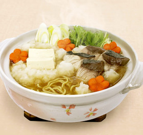 しょうゆ味を使って「雪見鍋風」