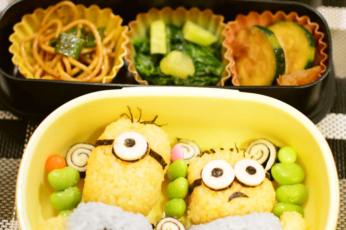 デコふりで簡単 ミニオン弁当 レシピ 作り方 By Saki1010 クックパッド 簡単おいしいみんなのレシピが379万品