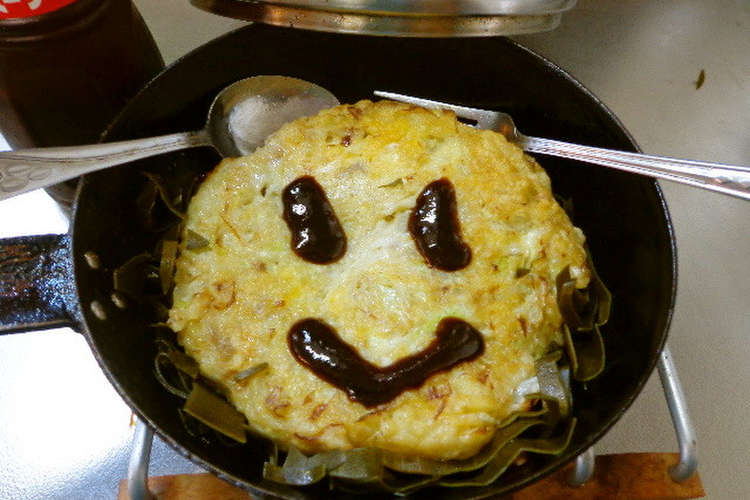 駄菓子屋のお好み焼きの焼き方 レシピ 作り方 By 嬉野ダイバー クックパッド 簡単おいしいみんなのレシピが358万品
