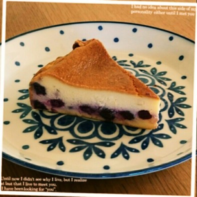 ブルーベリーNYチーズケーキの写真