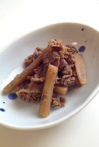 京風☆牛肉とごぼうのしぐれ煮