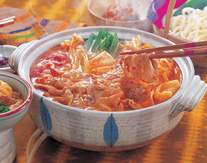 キムチ鍋スープの画像