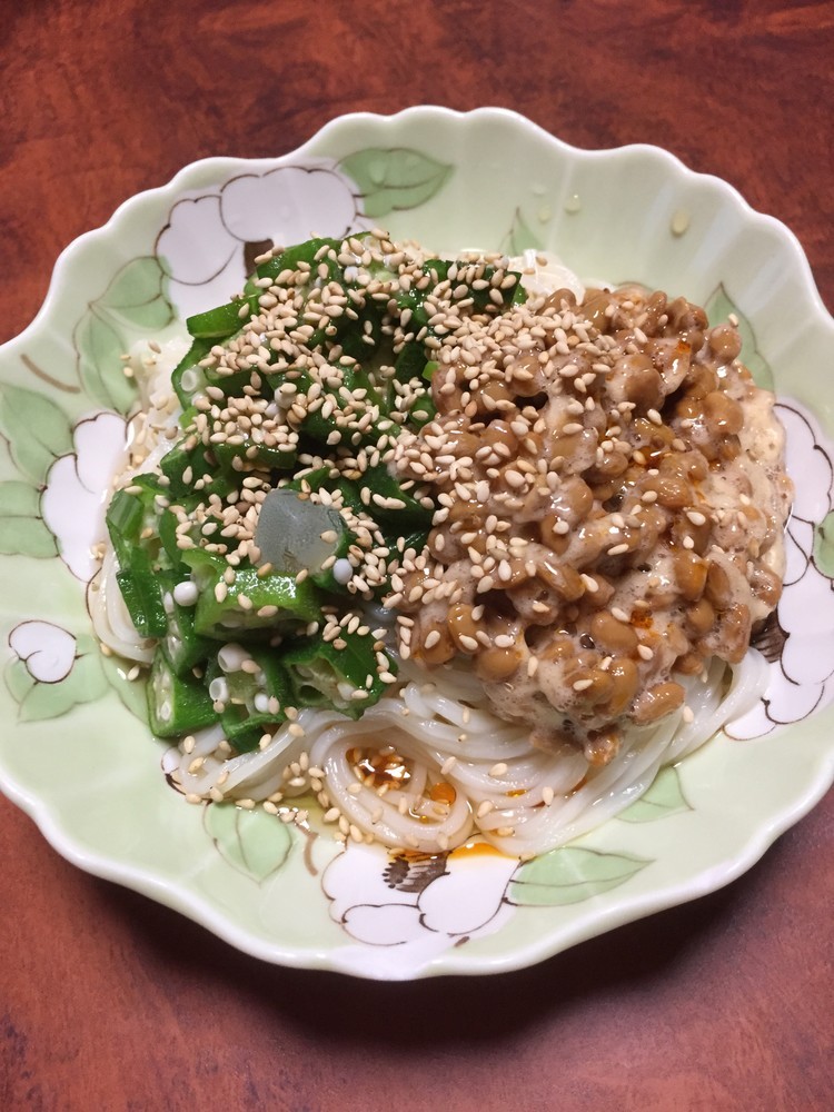 栄養満点☆ネバネバ素麺の画像