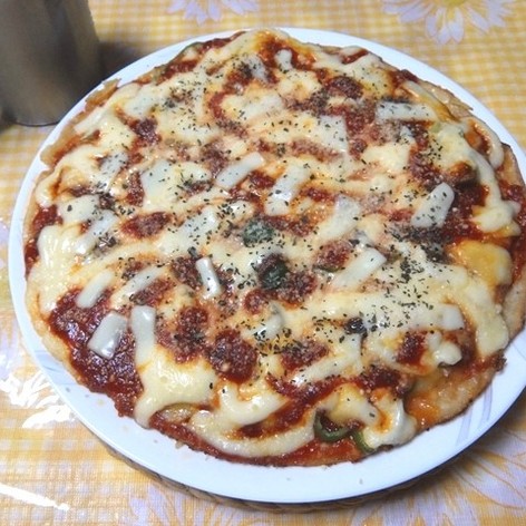 フライパンで簡単★ポテトチーズピザ