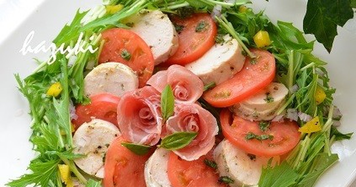 カプレーゼのクリスマスリース レシピ