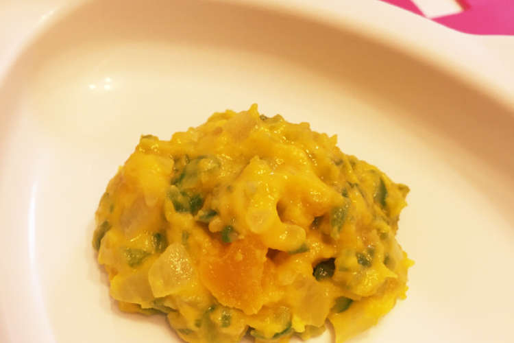 離乳食 カボチャサラダ 後期 レシピ 作り方 By まなmama クックパッド 簡単おいしいみんなのレシピが376万品