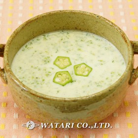 オクラのスープ◇牛乳ポタージュミキサー無