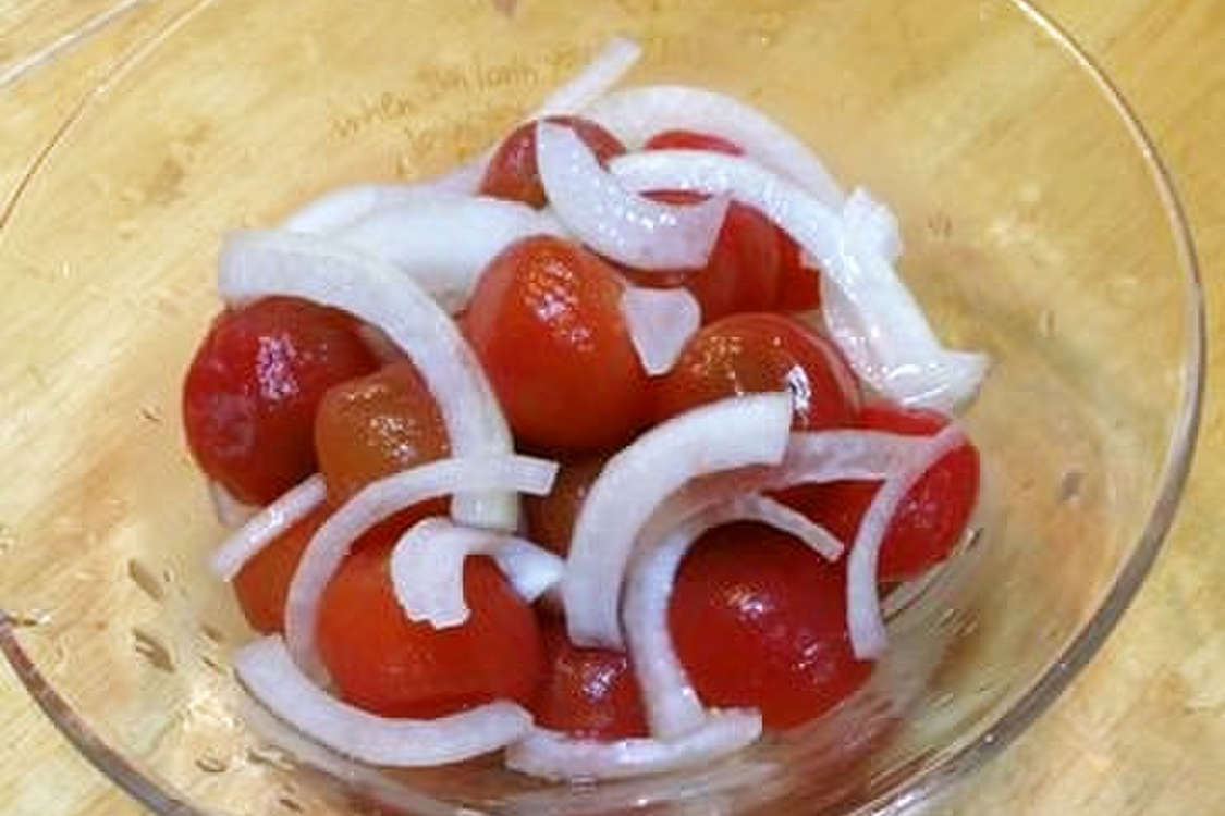 冷凍ミニトマトで作る トマトのマリネ レシピ 作り方 By ぴんくみんと クックパッド 簡単おいしいみんなのレシピが380万品