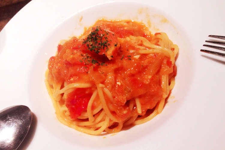 簡単 絶品トマトの冷製パスタ 時短 レシピ 作り方 By 真奈 クックパッド 簡単おいしいみんなのレシピが360万品